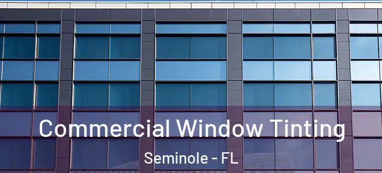 Commercial Window Tinting Seminole - FL