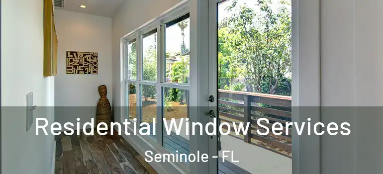 Residential Window Services Seminole - FL