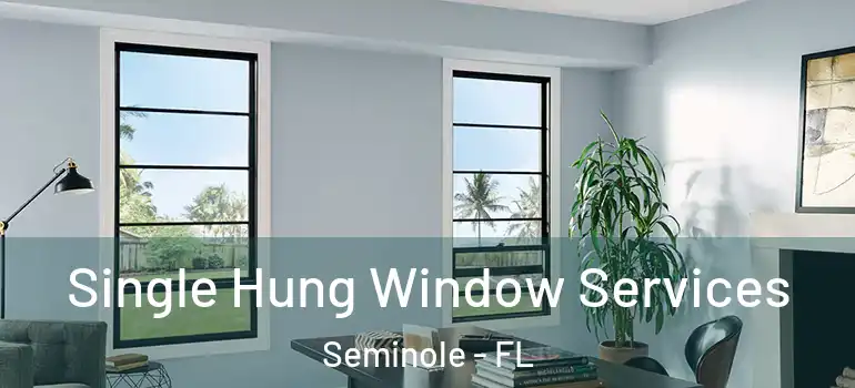 Single Hung Window Services Seminole - FL